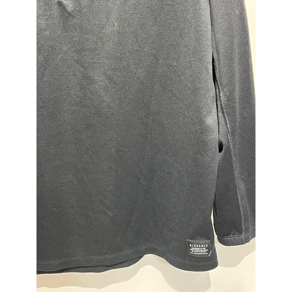 Nike Golf Dri-FIT‎ Mens XL Black 1/4 Zip Pullover Hertz Local Edition Logo